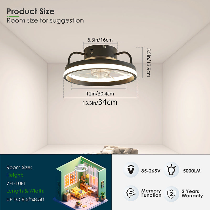 Dimmable LED Ceiling Fan – Comfort and sophistication at your fingertips!