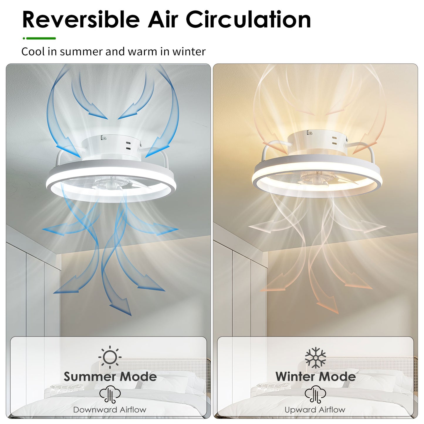 Dimmable LED Ceiling Fan – Comfort and sophistication at your fingertips!